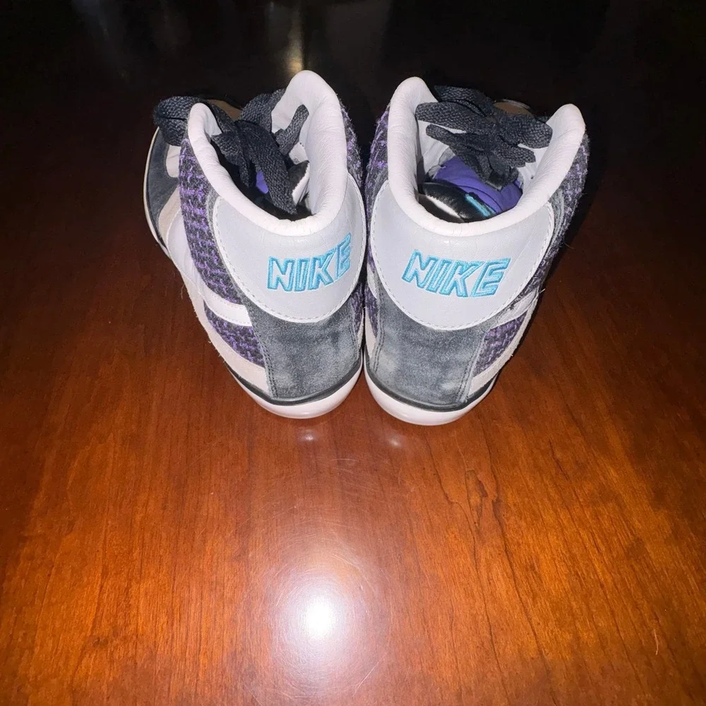 Nike‎ Court Mid Sneakers Purple Black White Mens Size 9 Y2K Skate Shoes